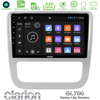 Clarion GL700 Lite Series 8Core Android11 2+32GB VW Scirocco 2008-2014 Navigation Multimedia Tablet 9