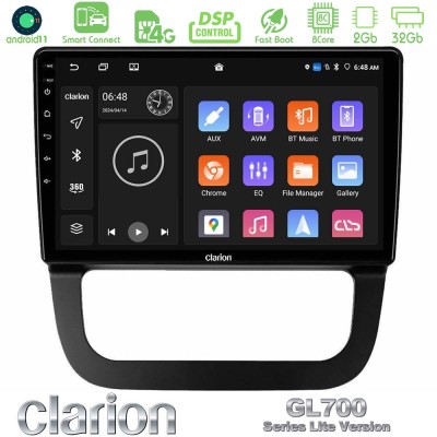 Clarion GL700 Lite Series 8Core Android11 2+32GB VW Jetta Navigation Multimedia Tablet 10