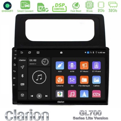 Clarion GL700 Lite Series 8Core Android11 2+32GB VW Caddy 2004-2014 Navigation Multimedia Tablet 10