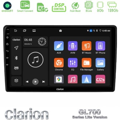 Clarion GL700 Lite Series 8Core Android11 6+128GB Navigation Multimedia Tablet 9