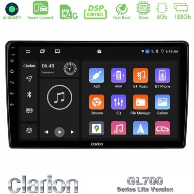 Clarion GL700 Lite Series Alfa Romeo Giulietta 2014-2021 8Core Android11 6+128GB Navigation Multimedia Tablet 10