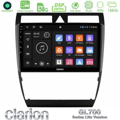 Clarion GL700 Lite Series 8Core Android11 6+128GB Audi A6 (C5) 1997-2004 Navigation Multimedia Tablet 9