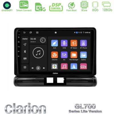 Clarion GL700 Lite Series 8Core Android11 6+128GB Citroen C3 2016-> Navigation Multimedia Tablet 9