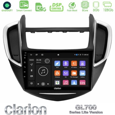Clarion GL700 Lite Series 8Core Android11 6+128GB Chevrolet Trax 2013-2020 Navigation Multimedia Tablet 9