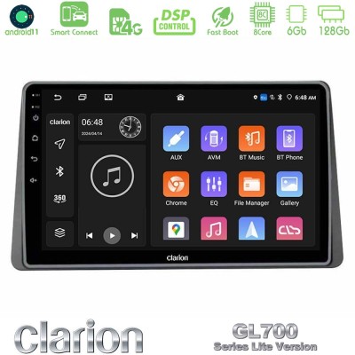 Clarion GL700 Lite Series 8Core Android11 6+128GB Dacia Duster 2019-> Navigation Multimedia Tablet 10