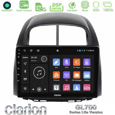Clarion GL700 Lite Series 8Core Android11 6+128GB Daihatsu Sirion/Subaru Justy Navigation Multimedia Tablet 10