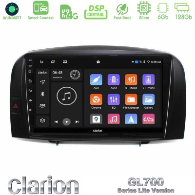 Clarion GL700 Lite Series 8Core Android11 6+128GB Hyundai Sonata 2005-2009 Navigation Multimedia Tablet 10