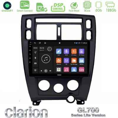 Clarion GL700 Lite Series Hyundai Tucson 2006 – 2013 8Core Android11 6+128GB Navigation Multimedia Tablet 10