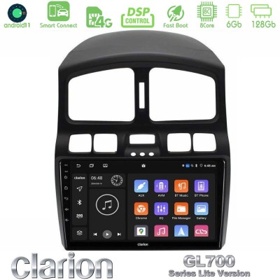 Clarion GL700 Lite Series 8Core Android11 6+128GB Hyundai Santa Fe 2000-2006 Navigation Multimedia Tablet 9