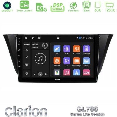 Clarion GL700 Lite Series 8Core Android11 6+128GB Iveco Daily 2014-2025 Navigation Multimedia Tablet 9