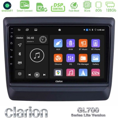 Clarion GL700 Lite Series 8Core Android11 6+128GB Isuzu D-MAX 2020-2023 Navigation Multimedia Tablet 9