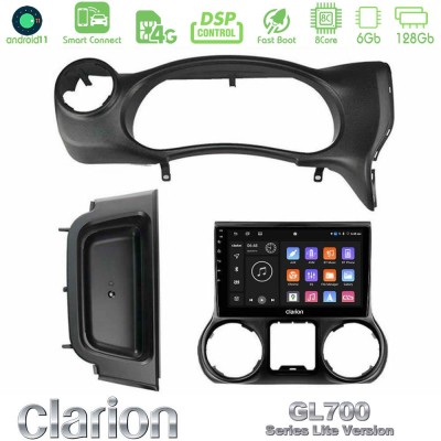 Clarion GL700 Lite Series 8Core Android11 6+128GB Jeep Wrangler 2014-2017 Navigation Multimedia Tablet 10