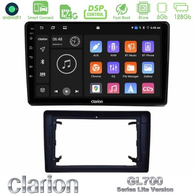 Clarion GL700 Lite Series 8Core Android11 6+128GB Chrysler / Dodge / Jeep Navigation Multimedia Tablet 10
