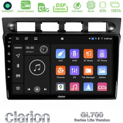Clarion GL700 Lite Series Kia Picanto 2004-2007 8Core Android11 6+128GB Navigation Multimedia Tablet 9