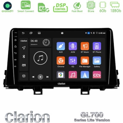 Clarion GL700 Lite Series 8Core Android11 6+128GB Kia Picanto 2017-2021 Navigation Multimedia Tablet 9