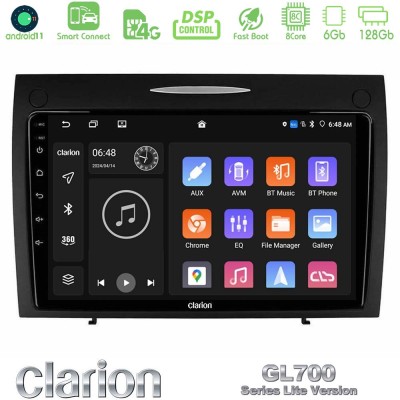 Clarion GL700 Lite Series 8Core Android11 6+128GB Mercedes SLK Class Navigation Multimedia Tablet 9