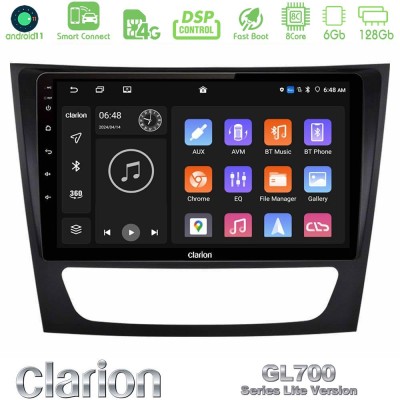 Clarion GL700 Lite Series 8Core Android11 6+128GB Mercedes E Class / CLS Class Navigation Multimedia Tablet 9