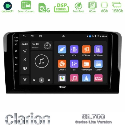 Clarion GL700 Lite Series 8Core Android11 6+128GB Mercedes ML/GL Class Navigation Multimedia Tablet 9