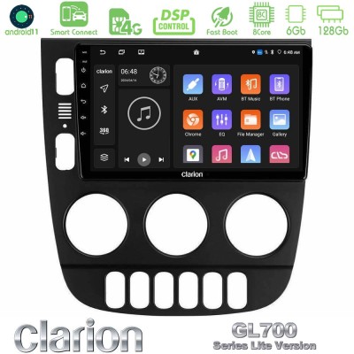 Clarion GL700 Lite Series 8Core Android11 6+128GB Mercedes ML Class 1998-2005 Navigation Multimedia Tablet 9
