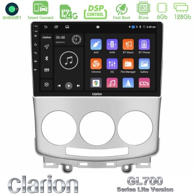 Clarion GL700 Lite Series Mazda 5 2004-2010 8Core Android11 6+128GB Navigation Multimedia Tablet 9
