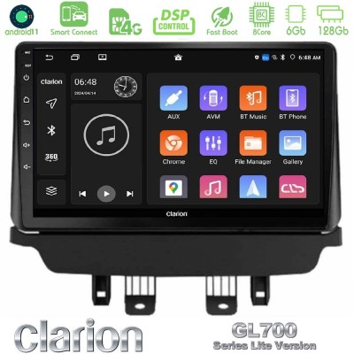 Clarion GL700 Lite Series 8Core Android11 6+128GB Mazda 2 2014-2021 Navigation Multimedia Tablet 9