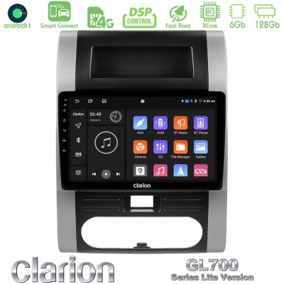 Clarion GL700 Lite Series 8Core Android11 6+128GB Nissan X-Trail T31 Navigation Multimedia Tablet 10