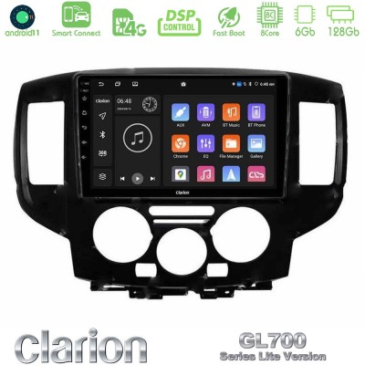 Clarion GL700 Lite Series 8Core Android11 6+128GB Nissan NV200 2009 – 2019 Navigation Multimedia Tablet 9