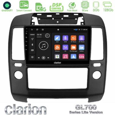 Clarion GL700 Lite Series 8Core Android11 6+128GB Nissan Navara Navigation Multimedia Tablet 9