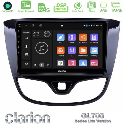 Clarion GL700 Lite Series 8Core Android11 6+128GB Opel Karl 2017-2019 Navigation Multimedia Tablet 9