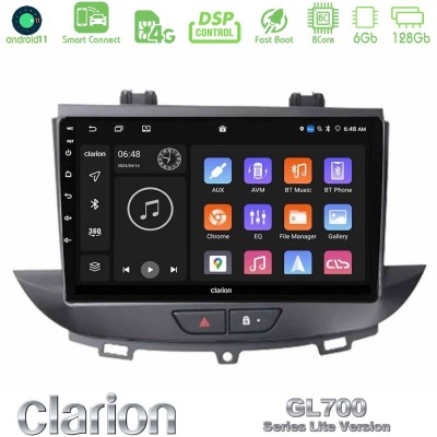 Clarion GL700 Lite Series 8Core Android11 6+128GB Opel Grandland/Crossland X Navigation Multimedia Tablet 9