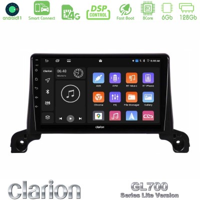 Clarion GL700 Lite Series 8Core Android11 6+128GB Peugeot 3008/5008 2017-2023 Navigation Multimedia Tablet 9