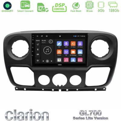 Clarion GL700 Lite Series 8Core Android11 6+128GB Renault/Nissan/Opel Navigation Multimedia Tablet 10