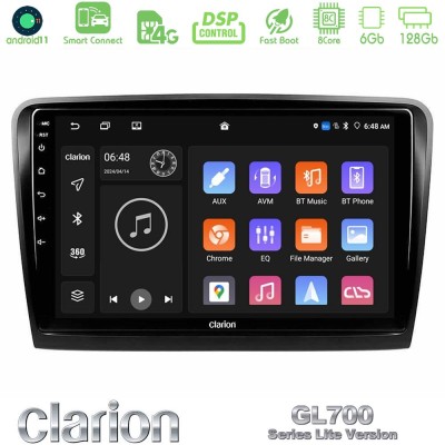 Clarion GL700 Lite Series 8Core Android11 6+128GB Skoda Superb 2008-2015 Navigation Multimedia Tablet 10
