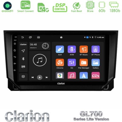 Clarion GL700 Lite Series 8Core Android11 6+128GB Seat Arona/Ibiza Navigation Multimedia Tablet 9