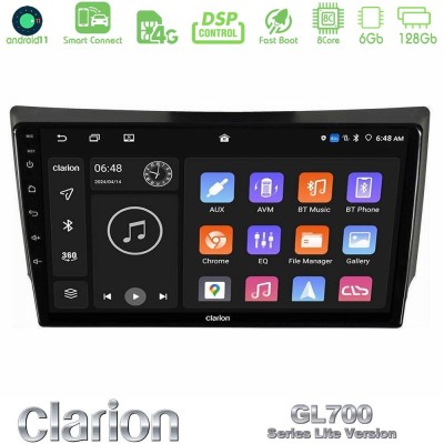 Clarion GL700 Lite Series 8Core Android11 6+128GB Ssangyong Rexton 2002-2006 Navigation Multimedia Tablet 9