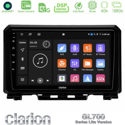 Clarion GL700 Lite Series 8Core Android11 6+128GB Suzuki Jimny 2018-2022 Navigation Multimedia Tablet 9