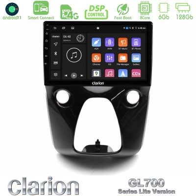 Clarion GL700 Lite Series 8Core Android11 6+128GB Toyota Aygo | Citroen C1 | Peugeot 108 Navigation Multimedia 10