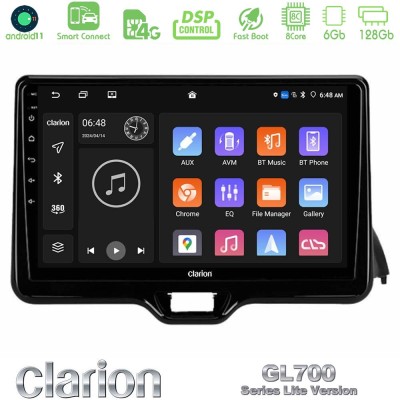 Clarion GL700 Lite Series 8Core Android11 6+128GB Toyota Yaris 2020-> Navigation Multimedia Tablet 10