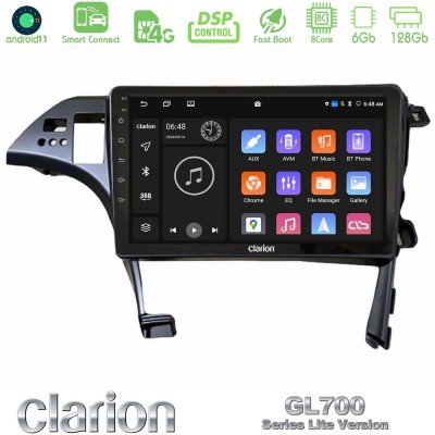 Clarion GL700 Lite Series 8Core Android11 6+128GB Toyota Prius 2010-2015 Navigation Multimedia Tablet 10