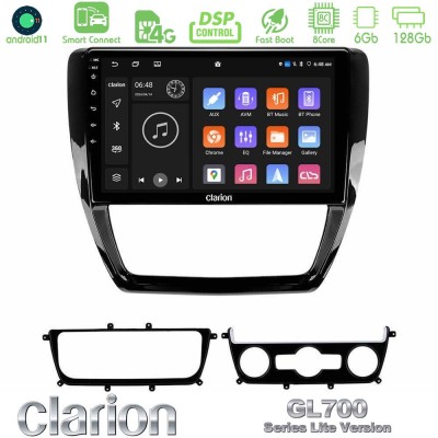 Clarion GL700 Lite Series 8Core Android11 6+128GB VW Jetta Navigation Multimedia Tablet 10