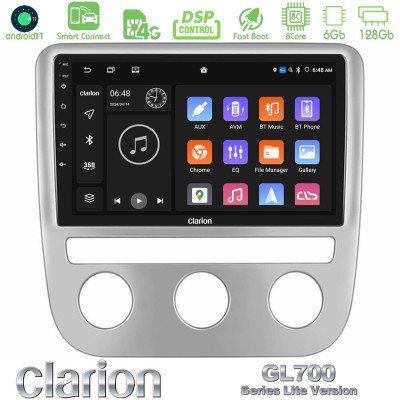 Clarion GL700 Lite Series 8Core Android11 6+128GB VW Scirocco 2008-2014 Navigation Multimedia Tablet 9