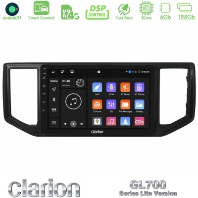 Clarion GL700 Lite Series 8Core Android11 6+128GB VW Amarok 2017-2022 Navigation Multimedia Tablet 9