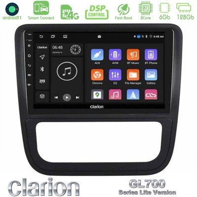 Clarion GL700 Lite Series 8Core Android11 6+128GB VW Scirocco 2008-2014 Navigation Multimedia Tablet 9