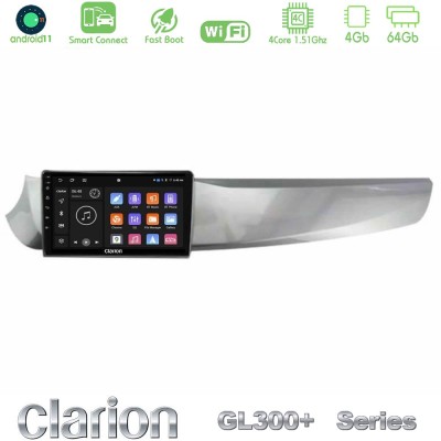 Clarion GL300+ Series 4Core Android11 4+64GB  Alfa Romeo Giulietta 2010-2014 Navigation Multimedia Tablet 9