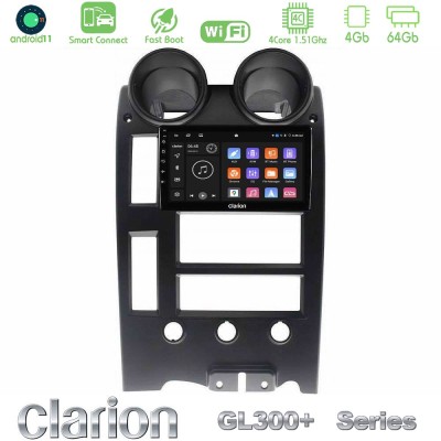 Clarion GL300+ Series 4Core Android11 4+64GB  Hummer H2 2002-2007 Navigation Multimedia Tablet 9