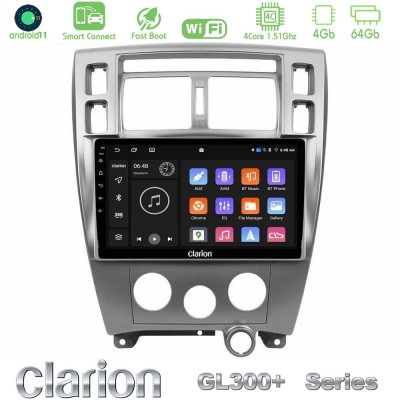 Clarion GL300+ Series 4Core Android11 4+64GB  Hyundai Tucson Navigation Multimedia Tablet 10