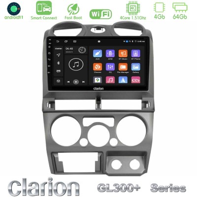 Clarion GL300+ Series 4Core Android11 4+64GB  Isuzu D-Max 2007-2011 Navigation Multimedia Tablet 9