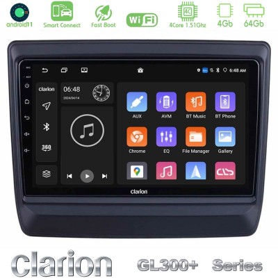Clarion GL300+ Series 4Core Android11 4+64GB  Isuzu D-MAX 2020-2023 Navigation Multimedia Tablet 9
