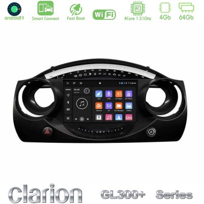 Clarion GL300+ Series 4Core Android11 4+64GB  Mini Cooper R50 Navigation Multimedia Tablet 9