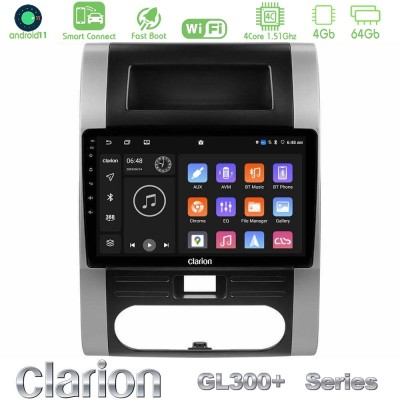 Clarion GL300+ Series 4Core Android11 4+64GB  Nissan X-Trail T31 Navigation Multimedia Tablet 10